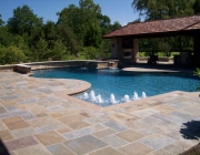 Swimming pool water features