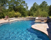 Swimming pool water features