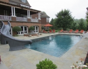 Swimming pool water features