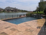 Swimming pool water features