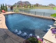 Swimming pool water features