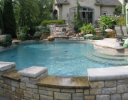 Swimming pool water features