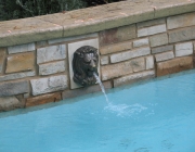 Swimming pool water features