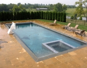 Swimming pool water features