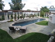 Swimming pool water features