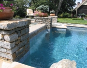 Swimming pool water features