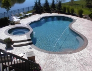Swimming pool water features