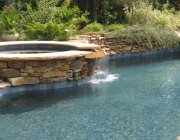 Swimming pool water features